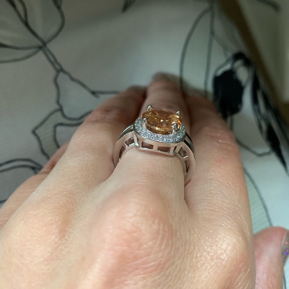 Smoky Quartz Sterling Silver Ring - Picture 5 of 6